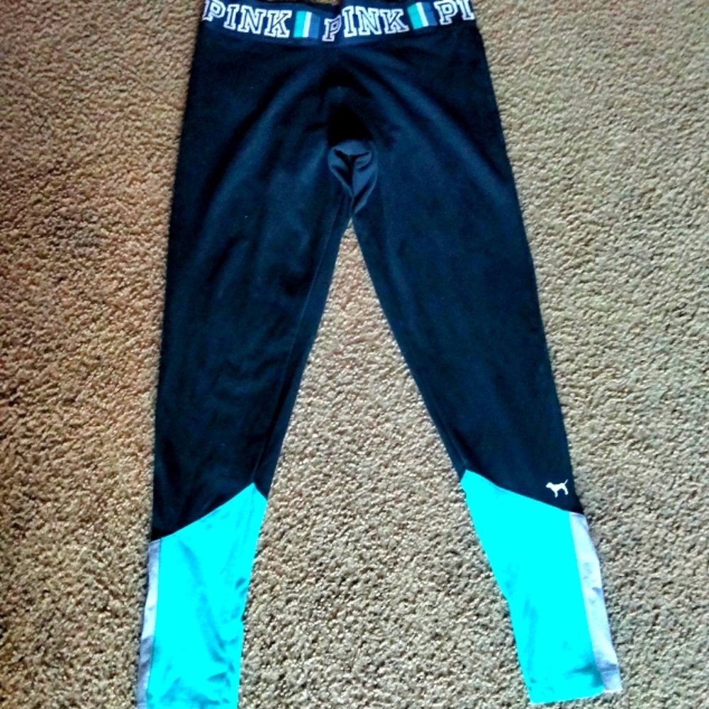 ⚡PINK VS Women's Teal and Black Leggings